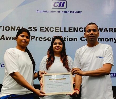 जिंक स्मेल्टर देबारी को सीआईआई एक्सीलेंस अर्वाड्स में मैन्युफैक्चरिंग कैटेगरी का गोल्ड रेटिंग