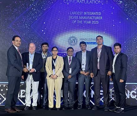 हिंदुस्तान जिंक को इंटीग्रेटेड सिल्वर निर्माता के लिये एक्सीलेंस अवार्ड