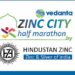 वेदांता जिंक सिटी हाफ मैराथन का दूसरा संस्करण 21 सितंबर को