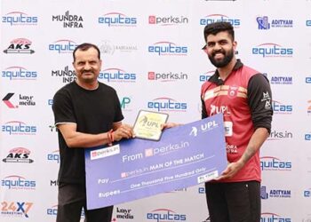 निशांत कच्छावा के शतक की बदौलत हल्दीघाटी योद्धाज विजयी