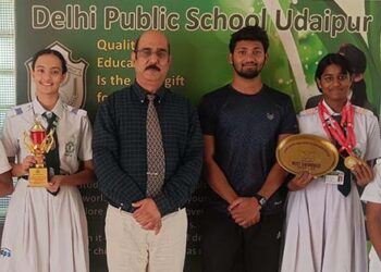 डीपीएस उदयपुर के तैराकों का राष्ट्रीय स्तर पर चयन