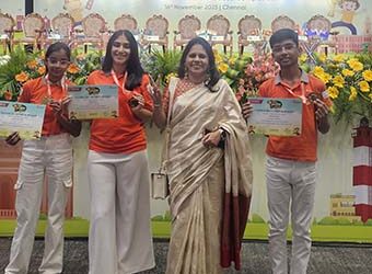 चेन्नई में हुई इंटरनेशनल लेवल अबेकस में उदयपुर के तीन बच्चे विजेता