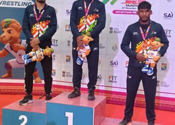 पाहेर विश्वविद्यालय का खेलो इण्डिया में स्वर्ण पदक