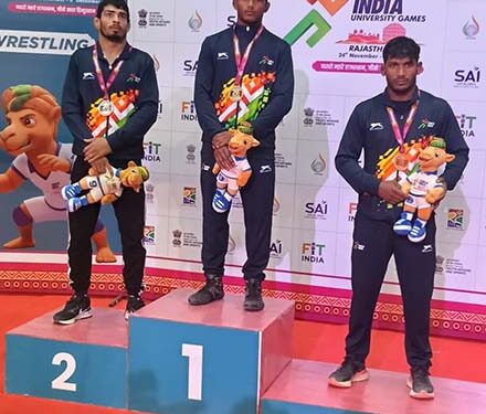 पाहेर विश्वविद्यालय का खेलो इण्डिया में स्वर्ण पदक