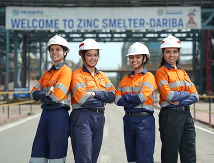 हिन्दुस्तान जिंक के कर्मचारियों में अब 26.3 प्रतिशत महिलाएं
